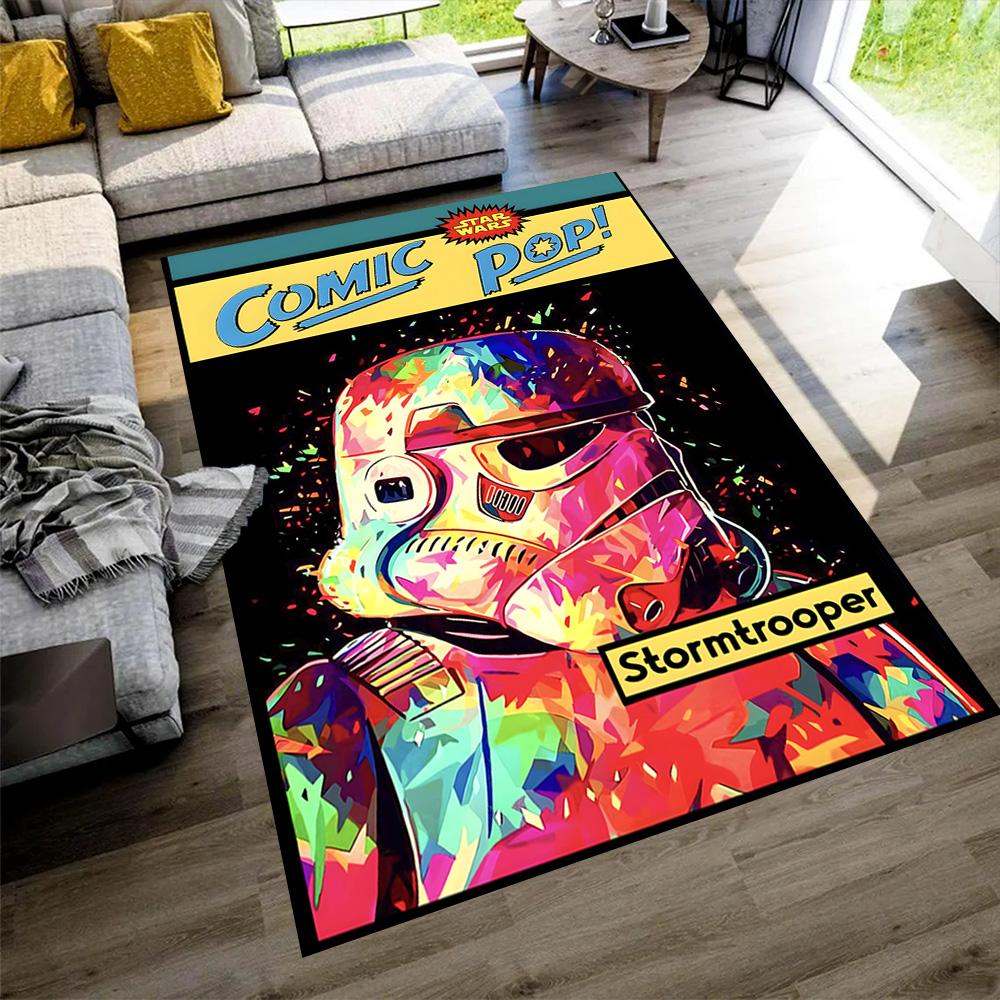 Star Wars Floor Rug Office Rug Suitable for Playrooms Game Room Hallway Foyer Anti-slip Rug Decorate Offices Perfect Birthday Christmas Gift Idea