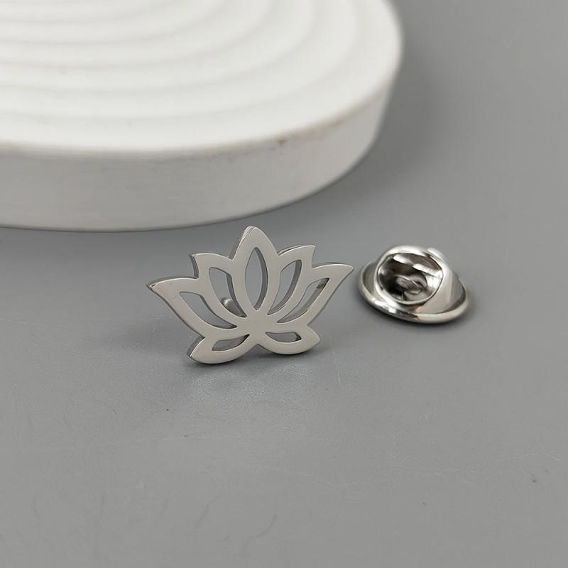 

New Lotus Brooch Cufflinks Elegant High End Exquisite Versatile Chinese Style Fashion Accessories 14k