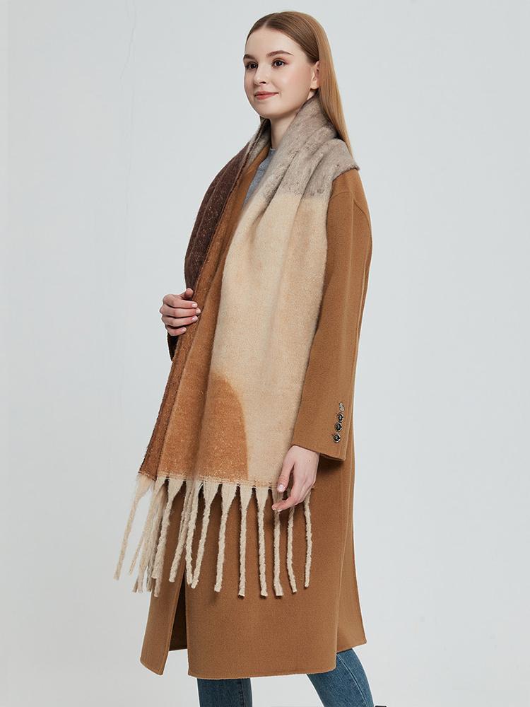 New  Imitation Cashmere Women Scarf Winter Vintage Print Tassel Pashmina Mujer Femme Foulard Bufanda Long Wrap Shawl Men'S
