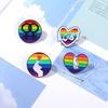 Hands In Hands Emblem Brooch Rainbow Brooch Pins Love Series Broom for Creative Party Accessories Clothes Bag Backpacks