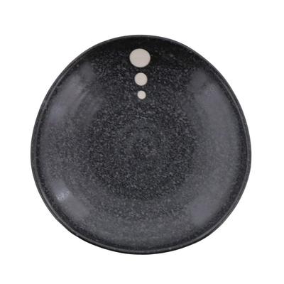 Είδη Επιτραπέζια Πιατέλα Ανατολική Τριγωνική 8 Μέγεθος Μαύρη Βούλα Μονοτονική Σειρά 22,8 εκ.