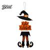 Halloween Door Sign Happy Welcome Witch Legs Hat Hanging Wooden Wall Decor Easy Hang Rustic Front Hanger for Porch Indoor Outdoor