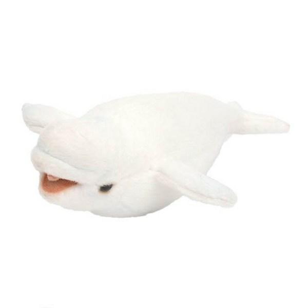 Hansa Toy Stofftier 6651 Beluga Wal Beluga, 8cm, weiß, Beliebtes Spielzeug für koreanische Kinder