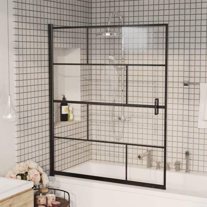 VidaXL Shower Cabin Bathtub Wall Shower Wall Bathtub Cabin Bathroom Accessory Home Interior 150751