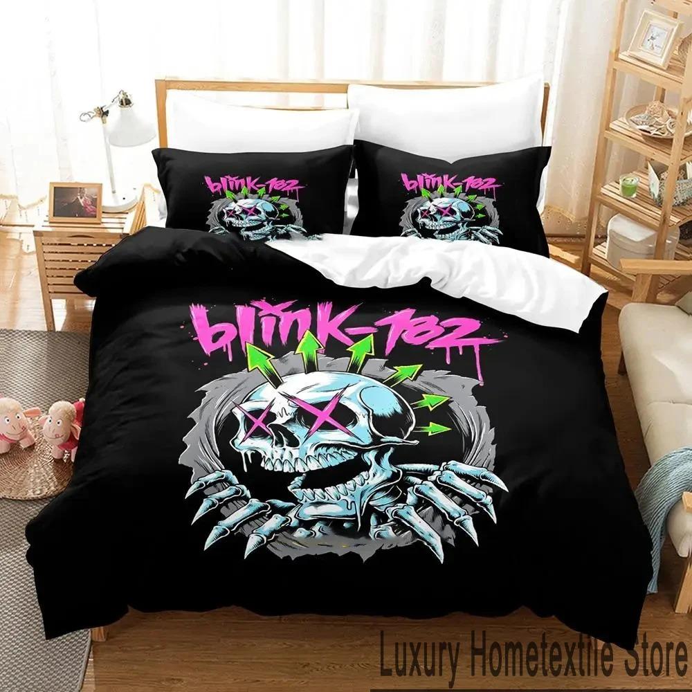 3D Druck Blink-182 Bettwäscheset Jungen Mädchen Twin Queen King Size Bettbezug Kissenbezug Bett Jungen Erwachsene Heimtextilien