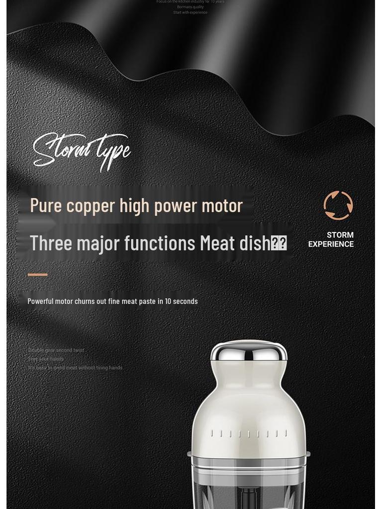 Portable Stainless Steel Multi-Functional Meat Grinder & Juicer Mini Food Processor