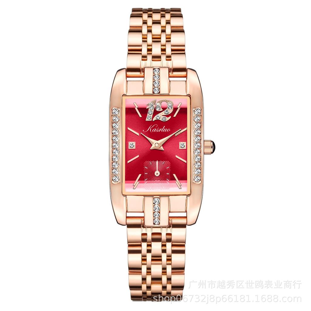 Fashion Light Luxury Diamond-Encrusted Women'S Watch High-Grade Stainless Steel Strap Fashion Waterproof Watch Women