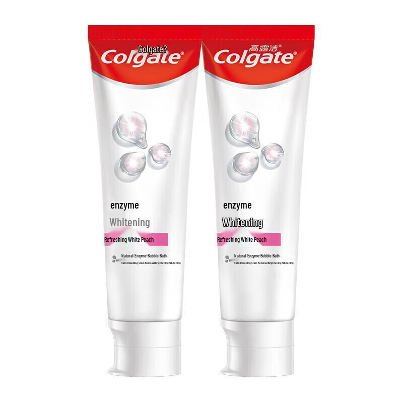 Colgate Enzyme Whitening Peach Mint Toothpaste (Twin Pack)