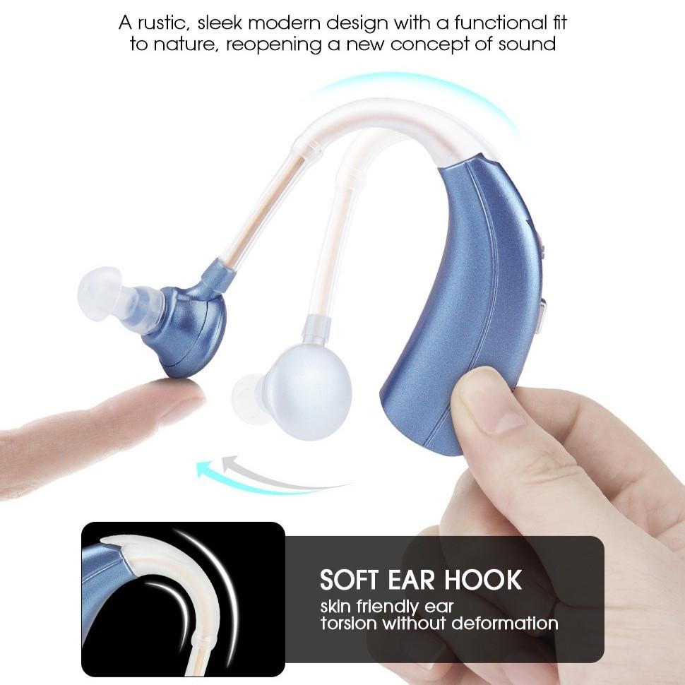 Portable Digital Hearing Aid Rechargeable Noise Reduction Audiphone Multi Segment Audio Mode Hearing Amplifier