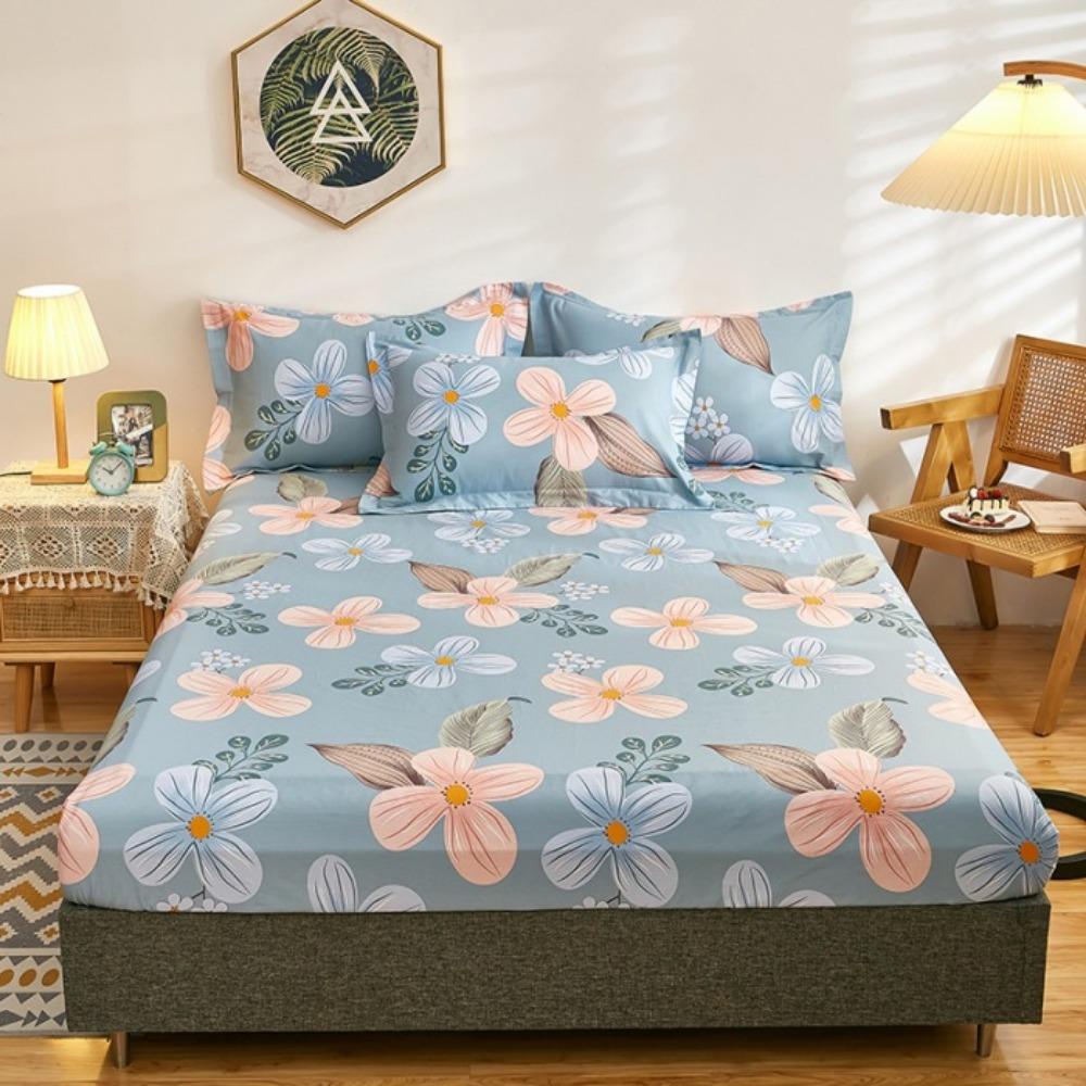 Cotton Mattress Single Piece Pure Cotton Bedspread 1.8 Meters Non-slip Mattress Mattress Cover Crib Brown Mattress Fully Enclosed Protective Cover