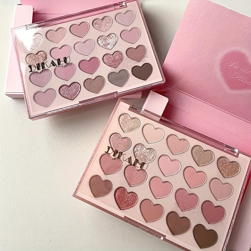 Sweetheart 20-Farve Øjenskyggepalette, Pudderbrun Mat & Shimmer, Glitrende & Levende, Alsidig Ny Ankomst til at Skabe et Elegant Makeup Look