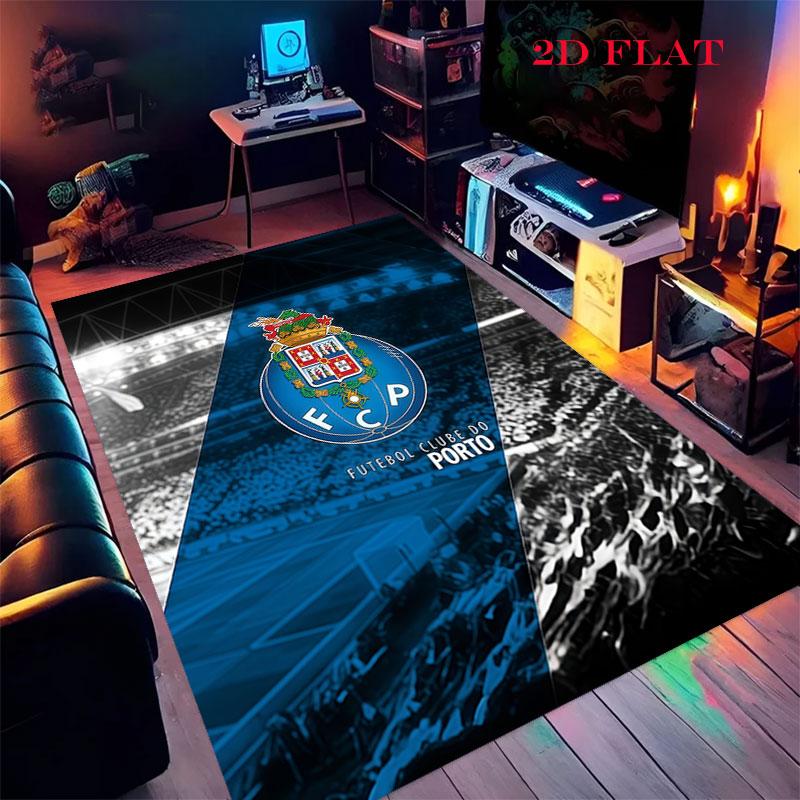 FC Porto Poster Teppich für Wohnzimmer Schlafzimmer Zuhause Sofa Dekoration, Kinder Spiel rutschfeste Bodenmatte