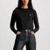 Calvin Klein Logo Round Neck Long Sleeve T-Shirt Women Tops Black J20J222884-BEH