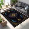 Celestial Sun and Moon Area Rugs Anti-Slip Rug Machine Washable Carpets for Home Living Room Bedroom Bathroom Decor Floor Mat