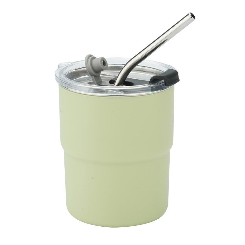 Outdoor Camping Travel Cup Cute Shot Glasses with Straw, Mini Shot Tumbler with Lid and Straw, Kawaii Insulated Tumblers