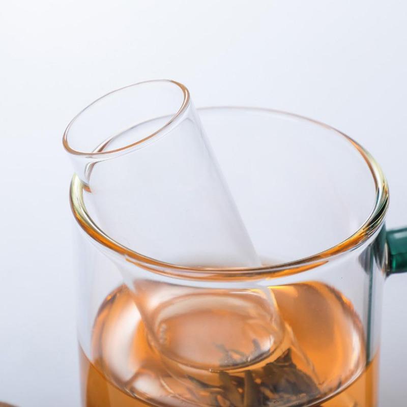 Tea Infuser Tea Filter Sieve Glass Pipe Creative Brewing for Spice Herb Tea Strainer Teaware Tool Accessorie