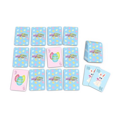 Easter Bunny Go Fish Card Game, a 3-in-1 Easter Game for Kids (Go Fish Game, Old Maid, Kids and Slap Jack), 3 Fun Classics In One Easter Themed Deck,