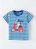 2026 Boys' Cartoon Print Round Neck Short Sleeve T-shirt – European American Style