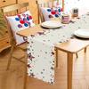 4th of July Table Runner, n Flag Table Runner Decorations for Table, Red White and Blue Table Runners Size 13”X72” (Star)