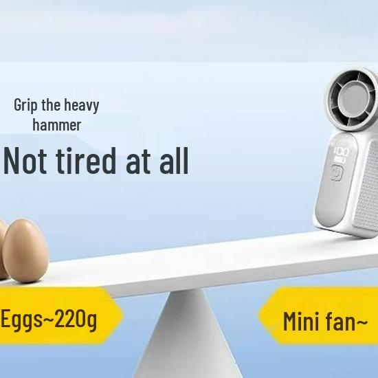 X688 High-Speed Portable Handheld Fan - USB Rechargeable, Long Battery Life, Turbo Power, Ideal for Outdoor Use