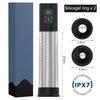 Electric Penis Pump Waterproof Vacuum Pump for Men, 4 Smart Modes + 3 Suction Levels, Auto Masturbation Device with 2 Sleeves, Adult Sex Toy