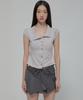 Peulleeoeob Paneled Half Shirts (Fl-123_Gray)