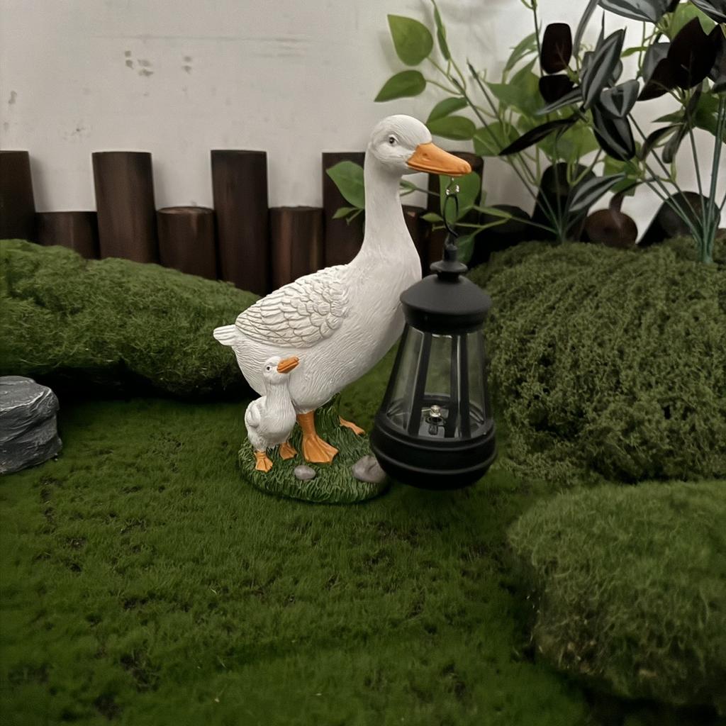 Garden Ornaments Duck shaped solar decorative light, gift for friends, household goods, Garden Landscaping and Decking, New Year's decorations