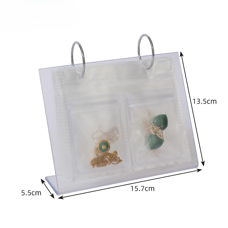 Jewelry Accessories Earrings EarringsTransparent Storage BookStorage Bag Anti-oxidation Self-sealing Bag