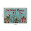 Metal Wall Art Poster, Funny Garden Decor, Gift for Countryside