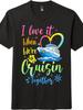 Cruise Ship Vacation Print T-Shirt-Colorful"Cruisin Together"Family Matching Tee