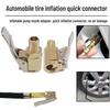 Quick-Connect Car Air Pump Adapter with American Threaded Nozzle