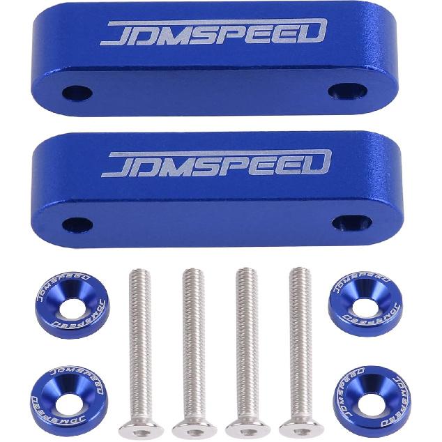 JDMSPEED Eloxovaný červený JDMSPEED Podložka pod kapotu Zvedák kapoty 3/4" Náhrada za Honda Civic CRX Del Sol Acura Integra