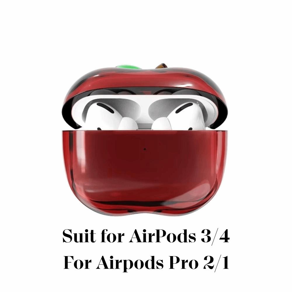 3D Transparent Earphone Protective Shell Protective Cover for AirPods 3/4 /  Airpods Pro 2/1 Gift