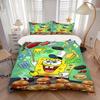 3-delige SpongeBob Kookavontuur Print Dekbedovertrek Set Ultra Zacht, Ademend en Comfortabel Beddengoed met Stijlvol Ontwerp voor Slaapkamer en Gastenkamer Decoratie