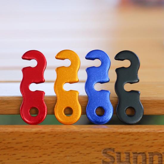 20/48/80/100Pcs Aluminum Alloy Guyline Cord Adjuster Tent Tensioner Heavy Duty Outdoor Camping Hiking Backpacking Tent Wind Rope Buckle