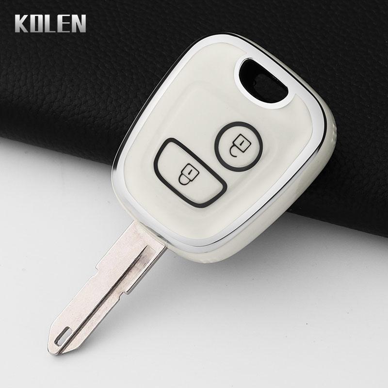 TPU Autoschlüsselhülle Abdeckung Schale für Peugeot 106 107 206 207 307 für Citroen C1 C2 C3 C4 Xsara Picasso für Toyota Aygo Schlüsselschutz