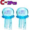 Popular  Jellyfish Octopus Soft Squeeze Fidget Toys Bead Filled Maltose Texture Soft Jelly-Like Stress Relief Squishy Toy