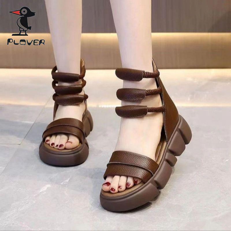 

Soft sole soft surface platform sandals women s summer light and comfortable breathable versatile muffin sole sandals 40