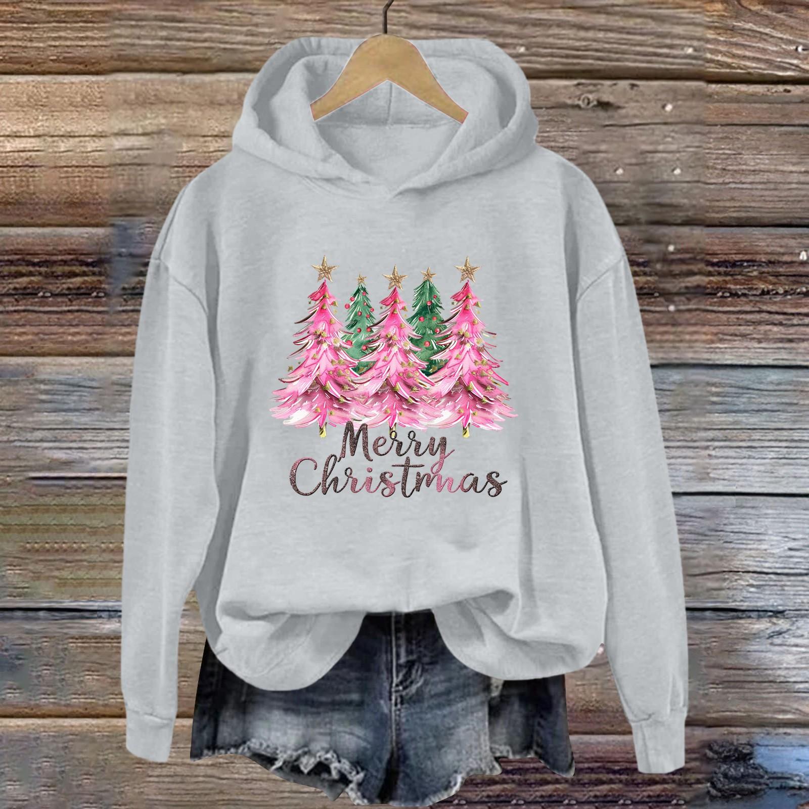 Женская толстовка с принтом «Спорт» с рождественским принтом — фото 6