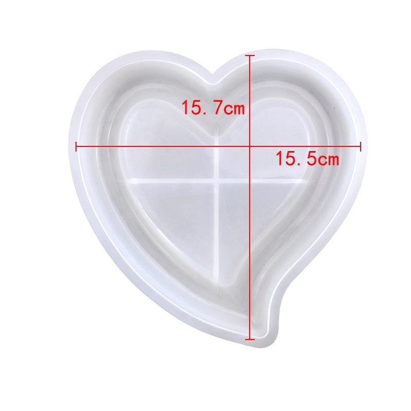 

Heart-Shaped Silicone Baking Mold - DIY Resin & Fondant Tray for Cakes Pastries and Crafts Food-Grade Non-Stick Mold