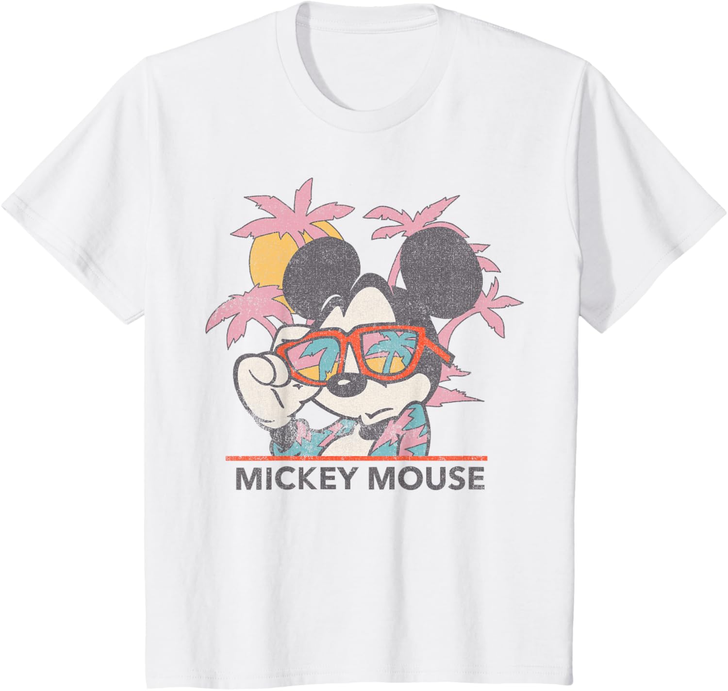 Disney Mickey and Friends Mickey Mouse Tropical Portrait T-Shirt XXL
