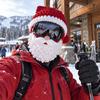 Warm Christmas Face Masque 3D Knitted Ski Masque, Funny Santa Claus Elf Gingerbread Balaclava, Unique Gift for Skiers Winter Full Cold