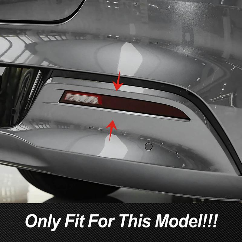 Car Styling Rear Fog Lamp Frame Decoration Cover Trim For BYD Qin PLUS  Carbon Fiber Color Exterior Accessories
