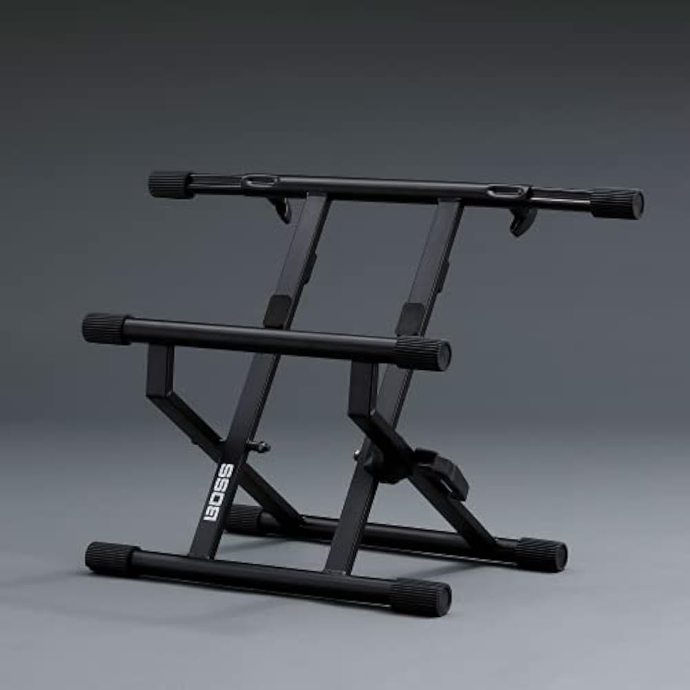 BOSS BAS-1 Stand for Boss Amps, Compatible with Up to 21kg, Adjustable Back Width, Foldable, Rugg...