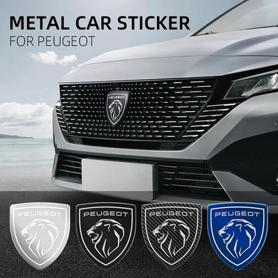 Metal Car Front Hood Cover Sticker Rear Tail Emblem Decal Accessories for 307 206 308 207 406 407 408 508 3008
