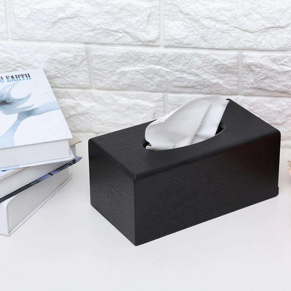 Rectangular Facial Tissue Holder Slide-Out Base Refillable Tissue Box Tissue Box Cover Bathroom