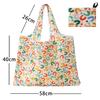 Borsa della spesa pieghevole Borsa della spesa da viaggio riutilizzabile Borsa ecologica con una spalla per viaggio Borsa tote con stampa di cactus dei cartoni animati