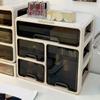 Desk Organizer with Drawer Plastic Desk Storage Box Desktop Organization for Home Collection