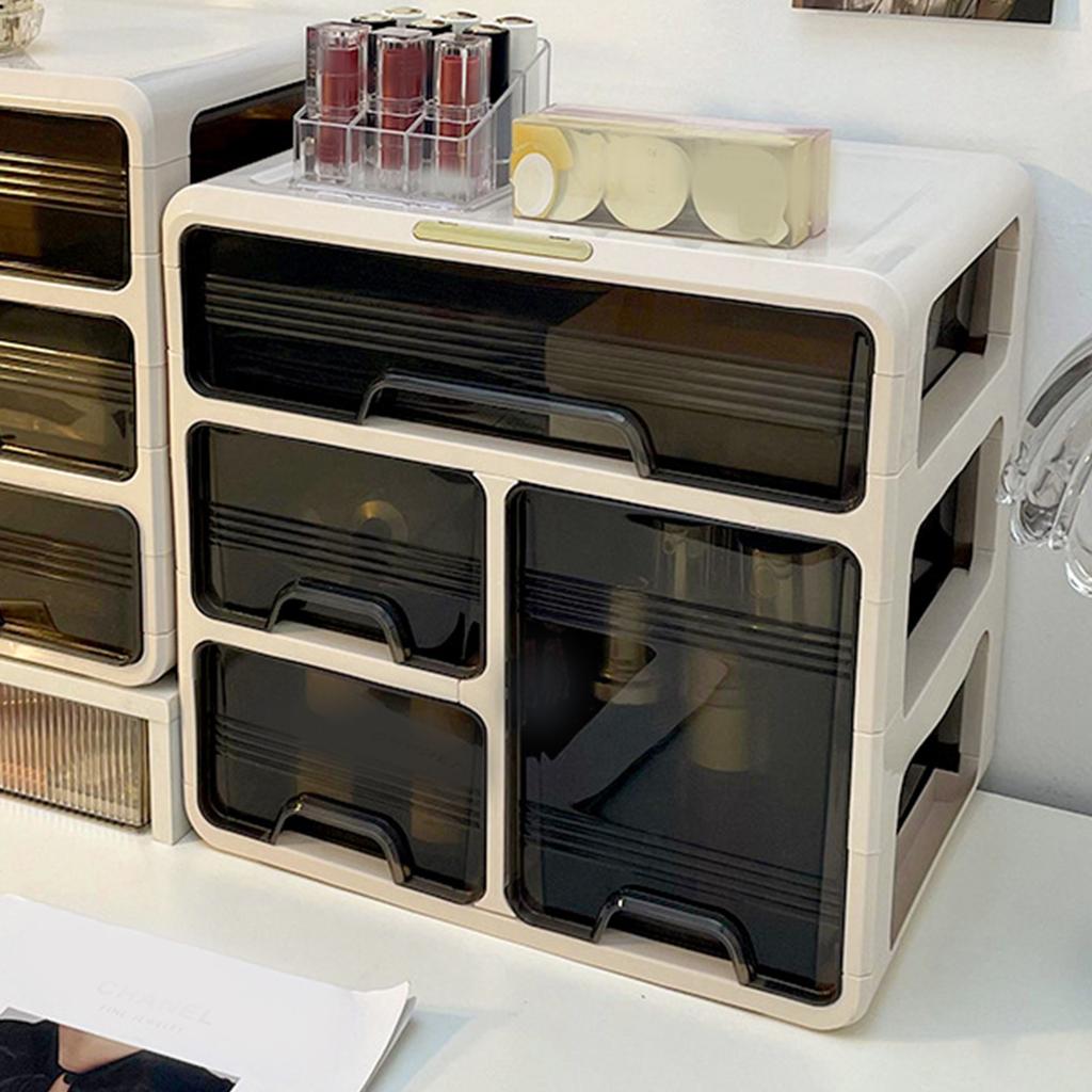 Organizator de birou cu sertar Cutie de depozitare din plastic pentru birou Organizare desktop pentru colecția de acasă