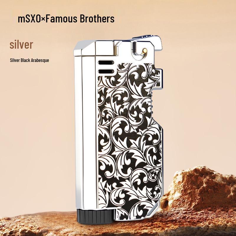 Creative Retro Flint God of Wealth Lighter with Color Print